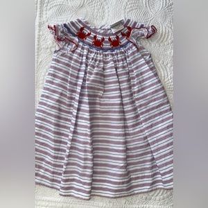 EUC Shrimp & Grits smocked crab dress